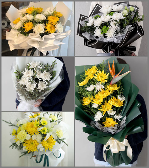 山东莱芜莱城区高庄街道响山口村白事花束代送